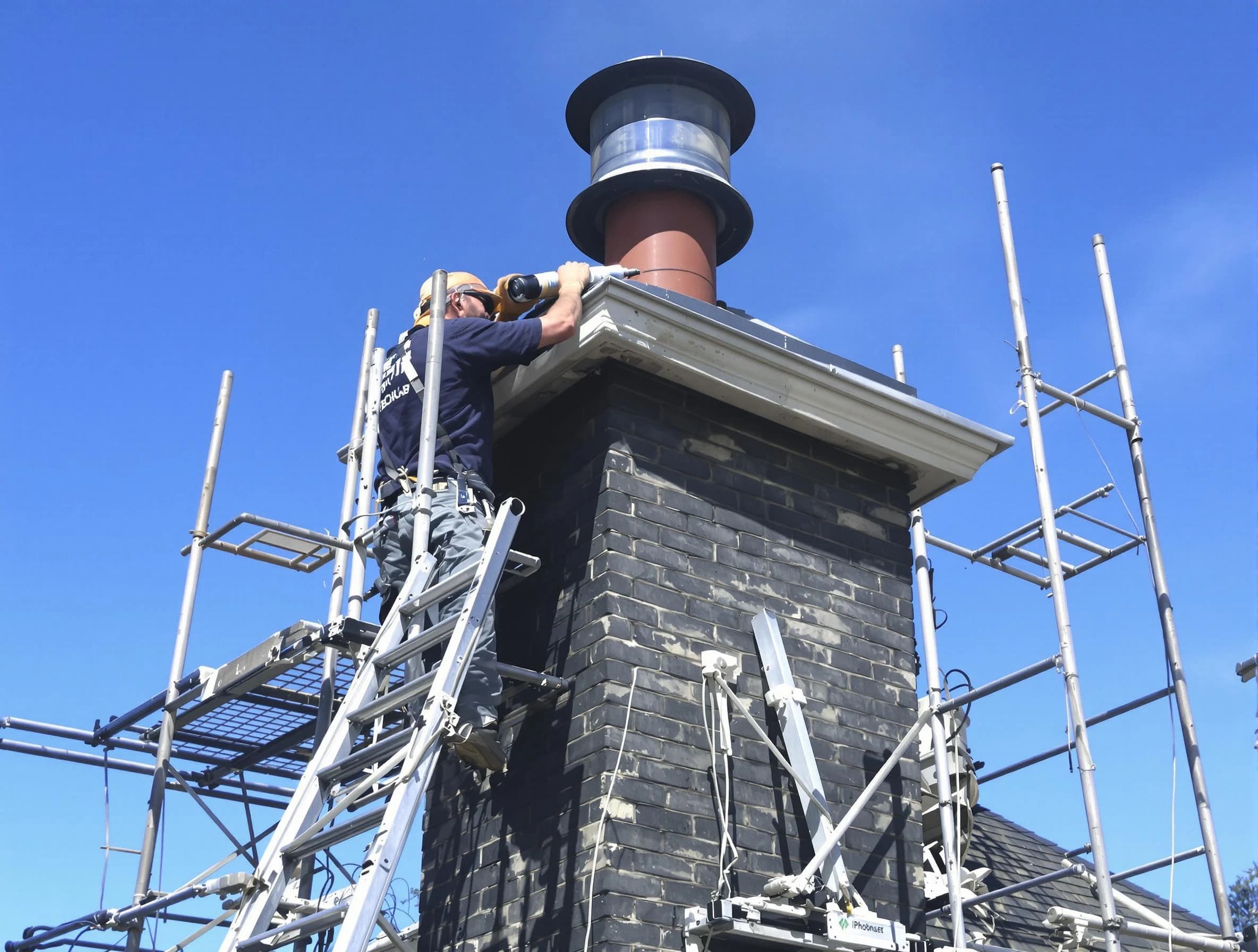 Sturdy chimney crown finished by East Point Chimney Sweep in East Point, GA