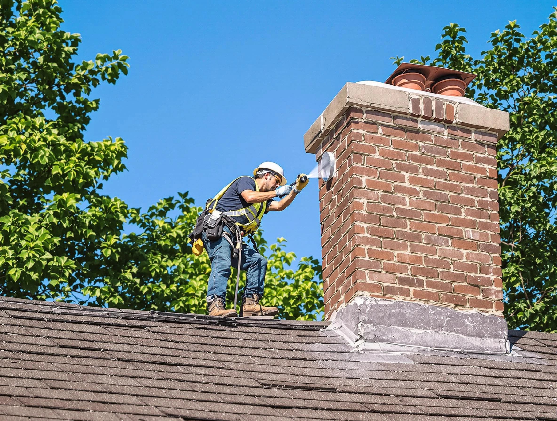East Point Chimney Sweep performing an inspection with advanced tools in East Point, GA