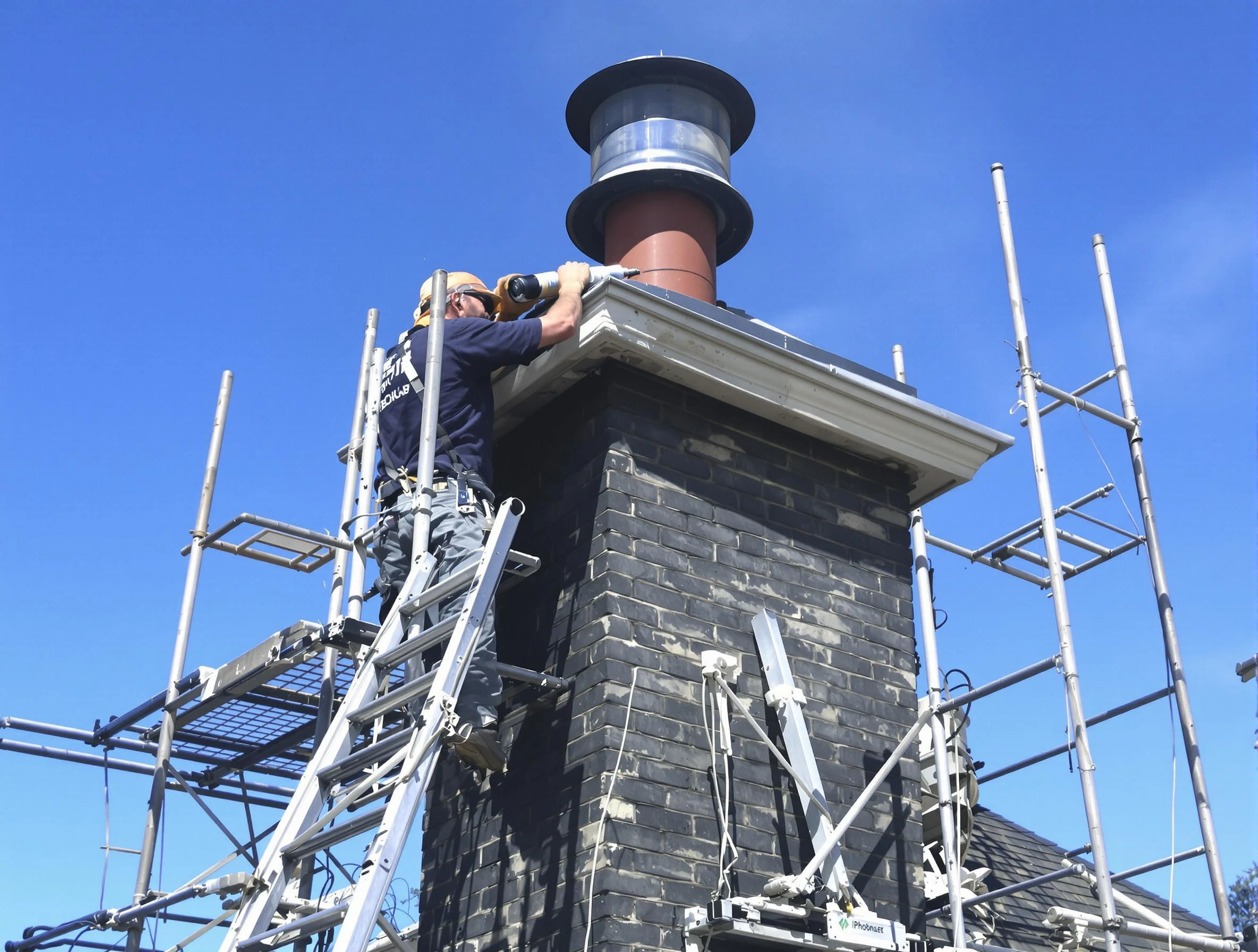 Sturdy chimney crown finished by East Point Chimney Sweep in East Point, GA