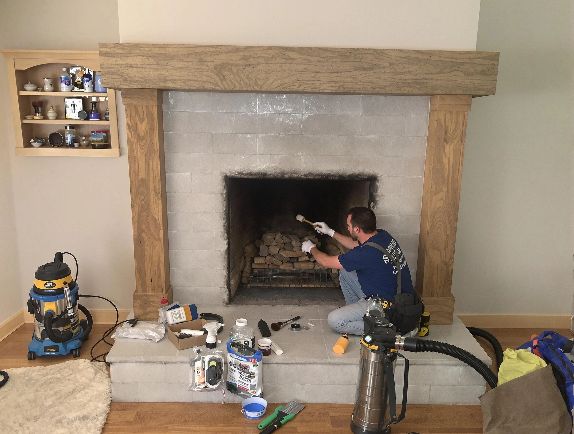 Detailed creosote removal process by East Point Chimney Sweep in East Point, GA